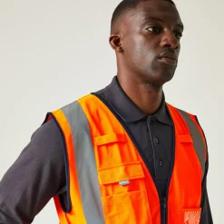 Regatta Men's Pro HI-VIS Executive Vest |< Vêtements Haute Visibilité