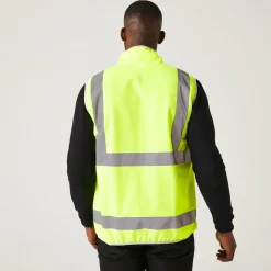 Regatta Men's Pro HI-VIS Full Zip Gilet |< Vêtements Haute Visibilité