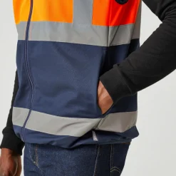 Regatta Men's Pro HI-VIS Full Zip Gilet |< Vêtements Haute Visibilité