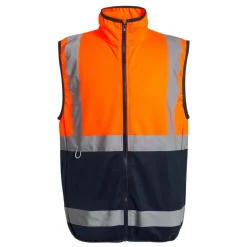 Regatta Men's Pro HI-VIS Full Zip Gilet |< Vêtements Haute Visibilité
