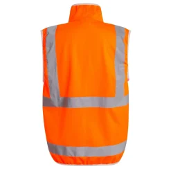 Regatta Men's Pro HI-VIS Full Zip Gilet |< Vêtements Haute Visibilité