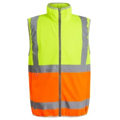 Regatta Men's Pro HI-VIS Full Zip Gilet |< Vêtements Haute Visibilité