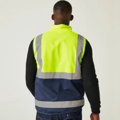 Regatta Men's Pro HI-VIS Full Zip Gilet |< Vêtements Haute Visibilité
