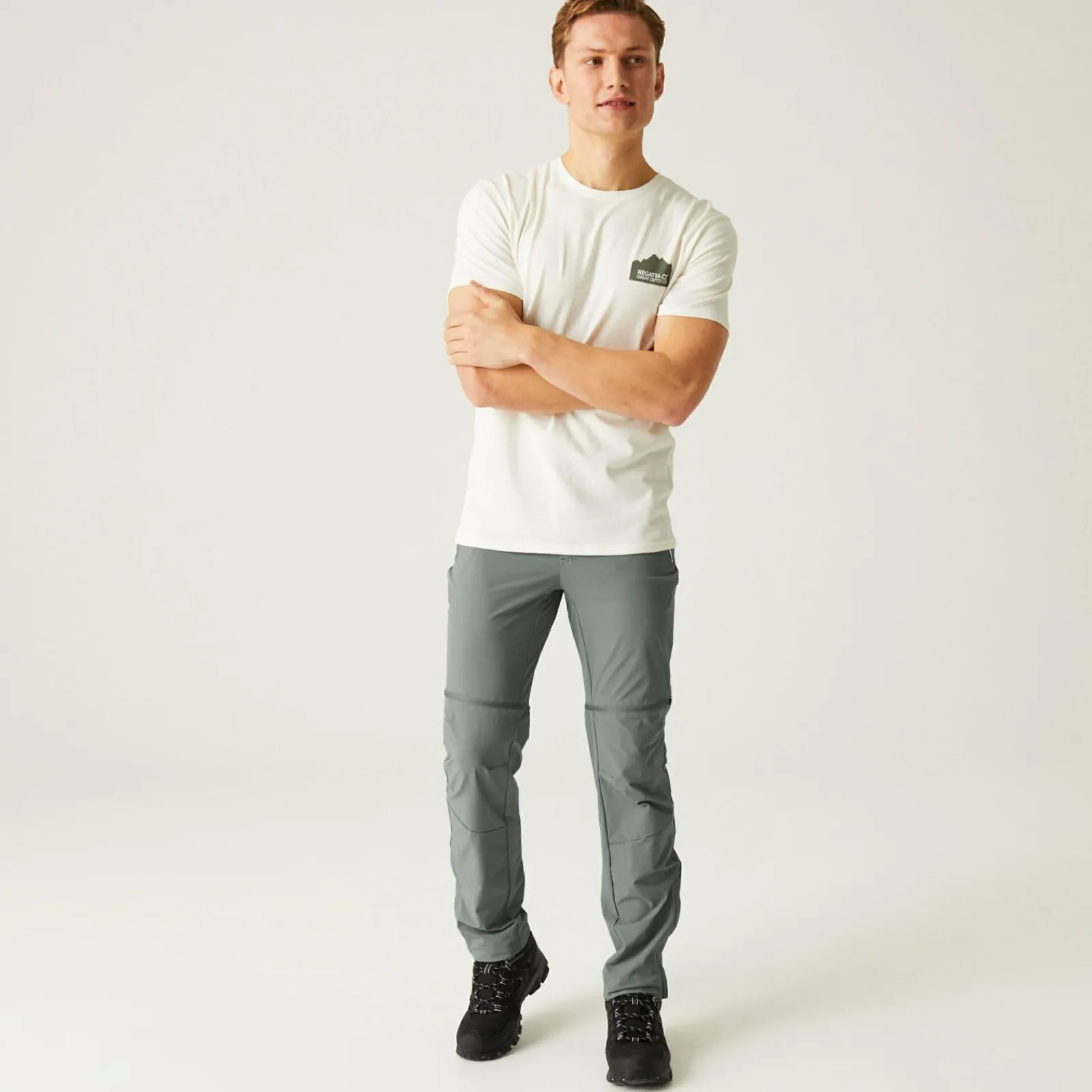 Regatta Mountain Homme Short de marche modulable |<Homme Pantalons Zippés|Pantalons De Marche