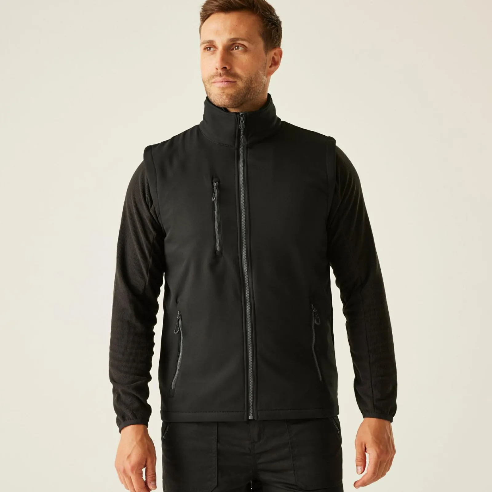 Regatta Navigate Homme Gilet softshell à capuche 2 épaisseurs |<Homme Vestes Sans Manches|Vestes Sans Manches