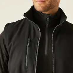 Regatta Navigate Homme Gilet softshell à capuche 2 épaisseurs |<Homme Vestes Sans Manches|Vestes Sans Manches