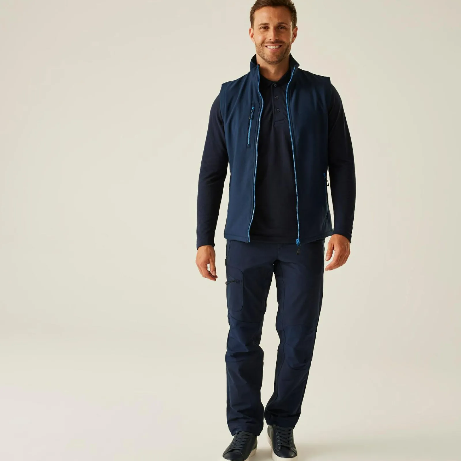 Regatta Navigate Homme Gilet softshell à capuche 2 épaisseurs |<Homme Vestes Sans Manches|Vestes Sans Manches