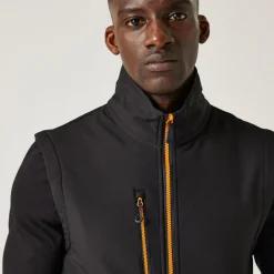 Regatta Navigate Homme Gilet softshell à capuche 2 épaisseurs |<Homme Vestes Sans Manches|Vestes Sans Manches