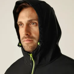 Regatta Navigate Homme Veste softshell à capuche 2 épaisseurs |<Homme Vestes Softshell