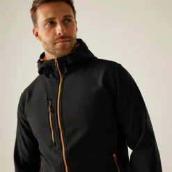 Regatta Navigate Homme Veste softshell à capuche 2 épaisseurs |<Homme Vestes & Manteaux|Vestes