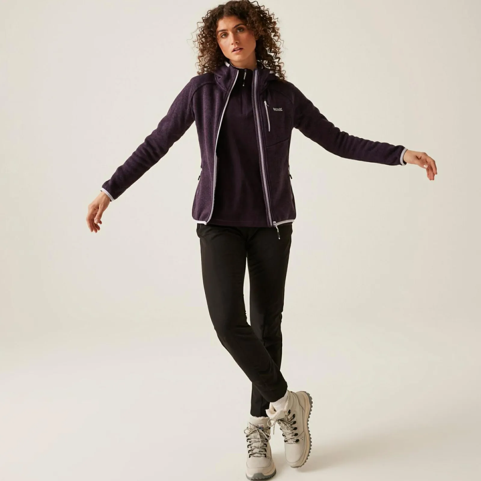 Regatta Newhill Femme Polaire à capuche |<Femme Polaires Zippées