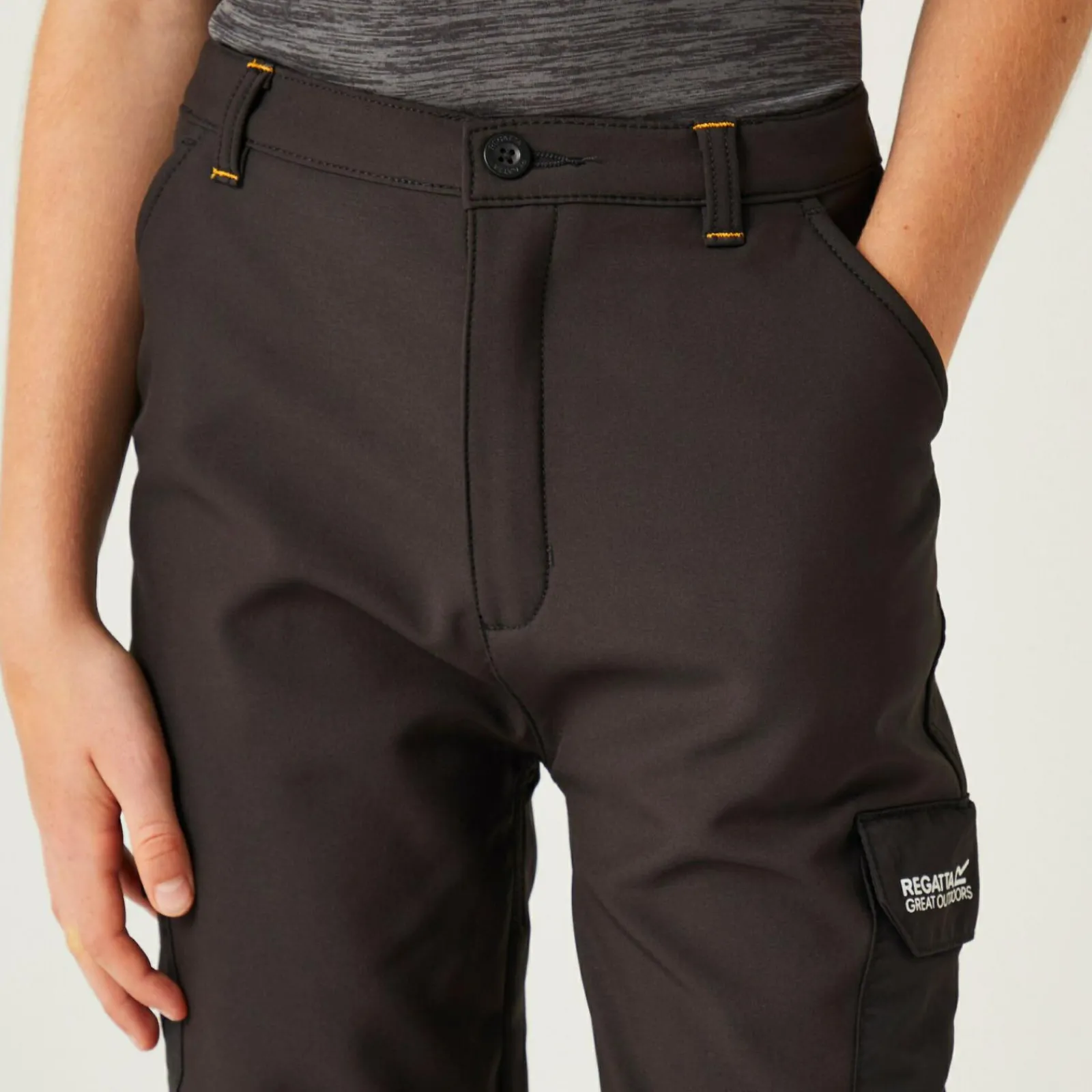 Regatta Pantalon technique junior outdoor SOFTSHELL |<Enfant Vêtements Garçon|Pantalons Imperméables