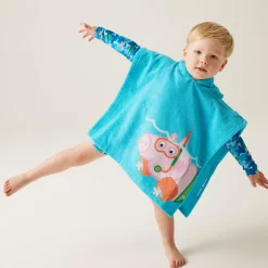 Regatta Peppa Pig Serviette de plage à capuche |<Enfant Petits Aventuriers|Peppa Pig