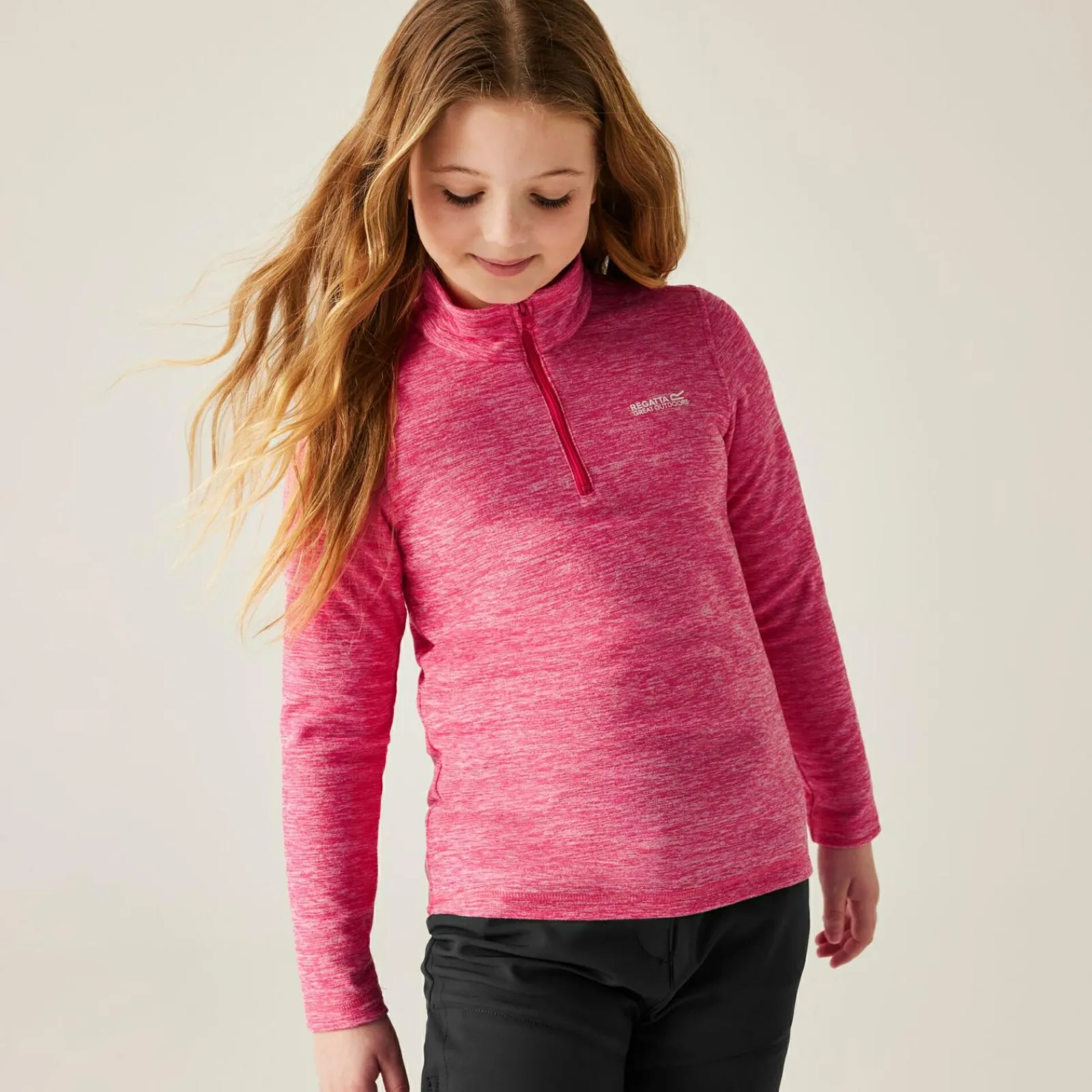 Regatta Polaire demi-zip pour enfant Hot Shot Marl |<Enfant Vêtements De Fille|Vêtements Garçon