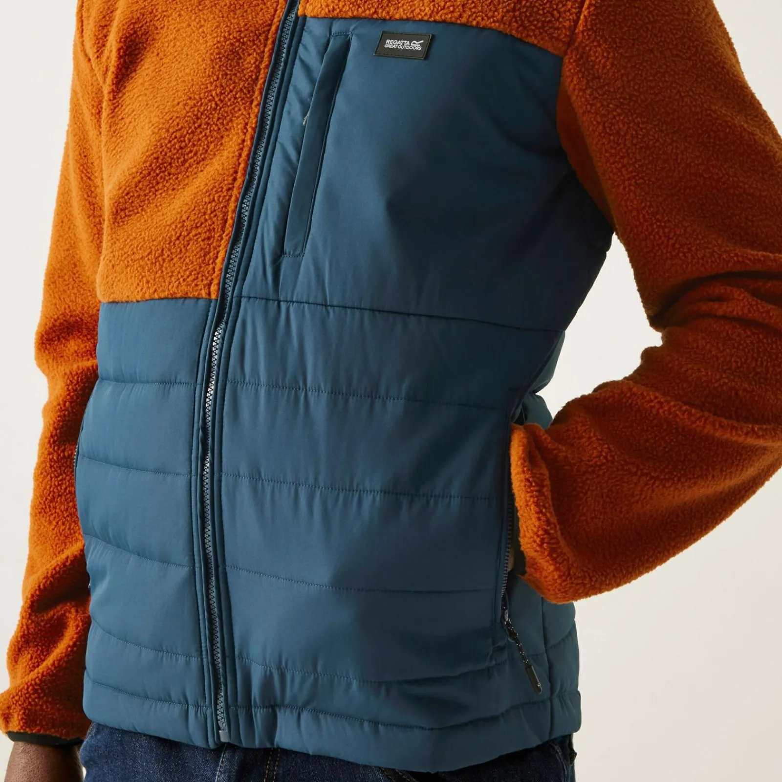 Regatta Polaire hybride zippée pour homme Frankie Borg |<Homme Polaires Zip Complet