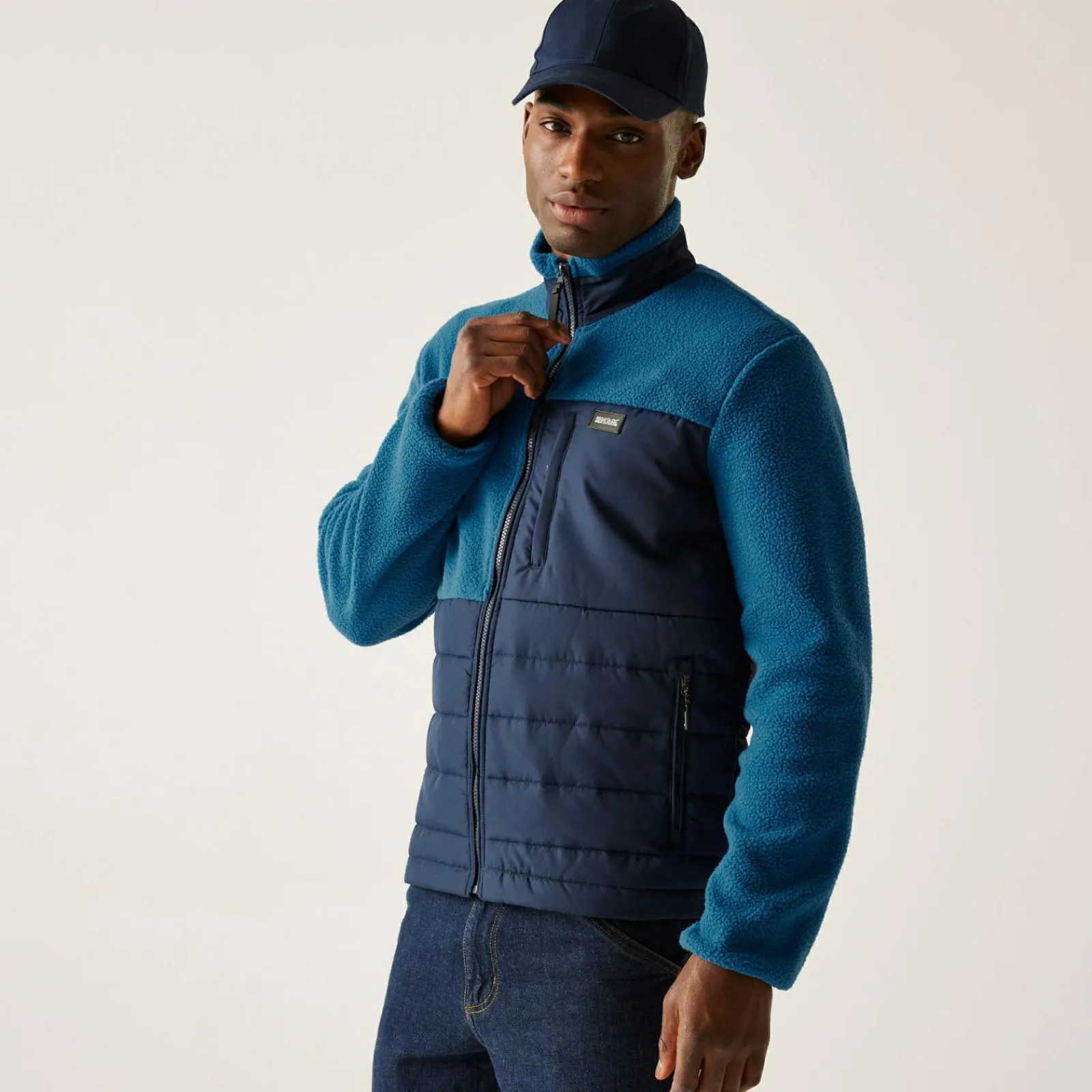 Regatta Polaire hybride zippée pour homme Frankie Borg |<Homme Polaires Zip Complet