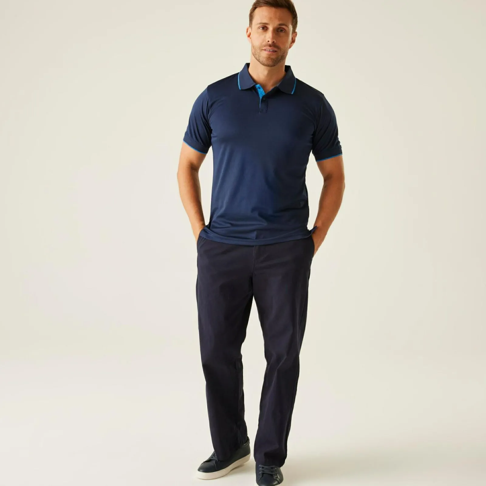 Regatta Polo à Manches Courtes Navigate Hommes |<Homme/Femme T-Shirts & Débardeurs|T-Shirts & Débardeurs
