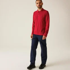 Regatta Polo manches longues 65/35 pour homme |< T-Shirts & Débardeurs|T-Shirts & Débardeurs