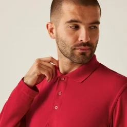 Regatta Polo manches longues 65/35 pour homme |< T-Shirts & Débardeurs|T-Shirts & Débardeurs