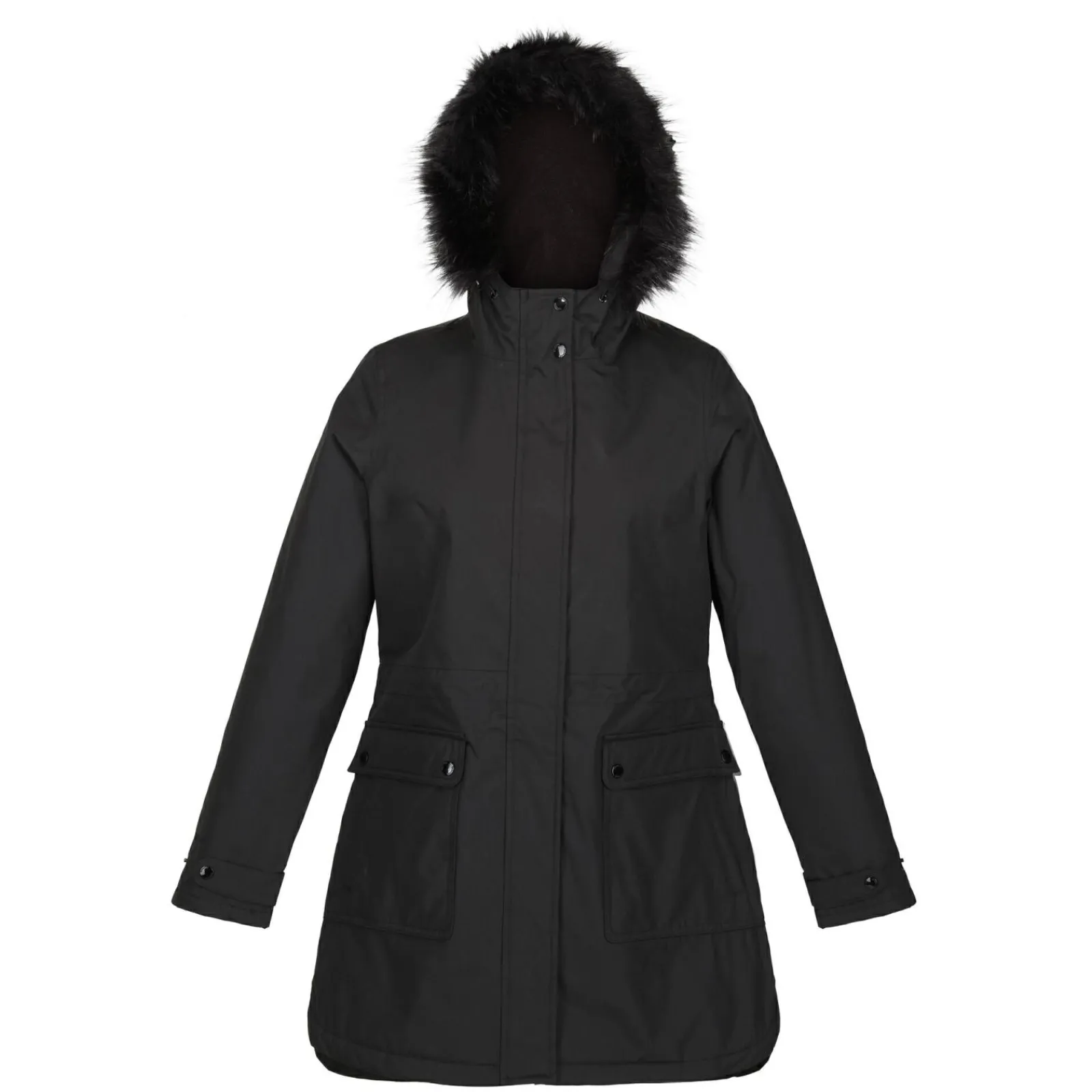 Regatta Sabinka Parka avec bordure en fausse fourrure pour femme |<Femme Parkas|Vestes Chaudes