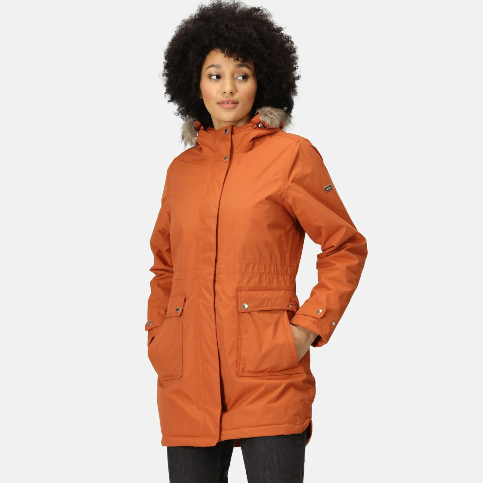 Regatta Sabinka Parka avec bordure en fausse fourrure pour femme |<Femme Parkas|Vestes Chaudes