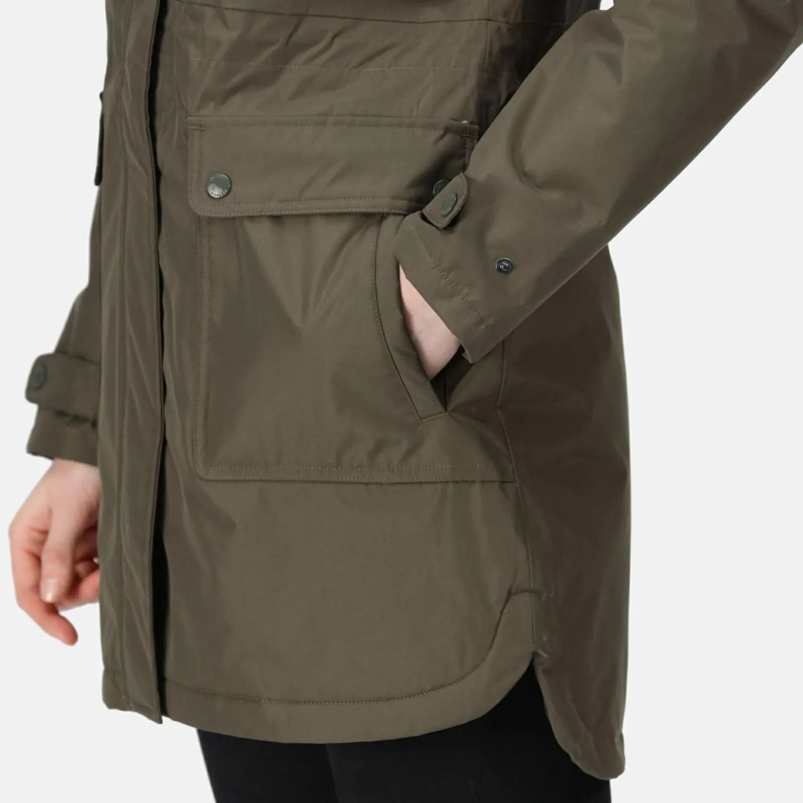 Regatta Sabinka Parka avec bordure en fausse fourrure pour femme |<Femme Parkas|Vestes Chaudes