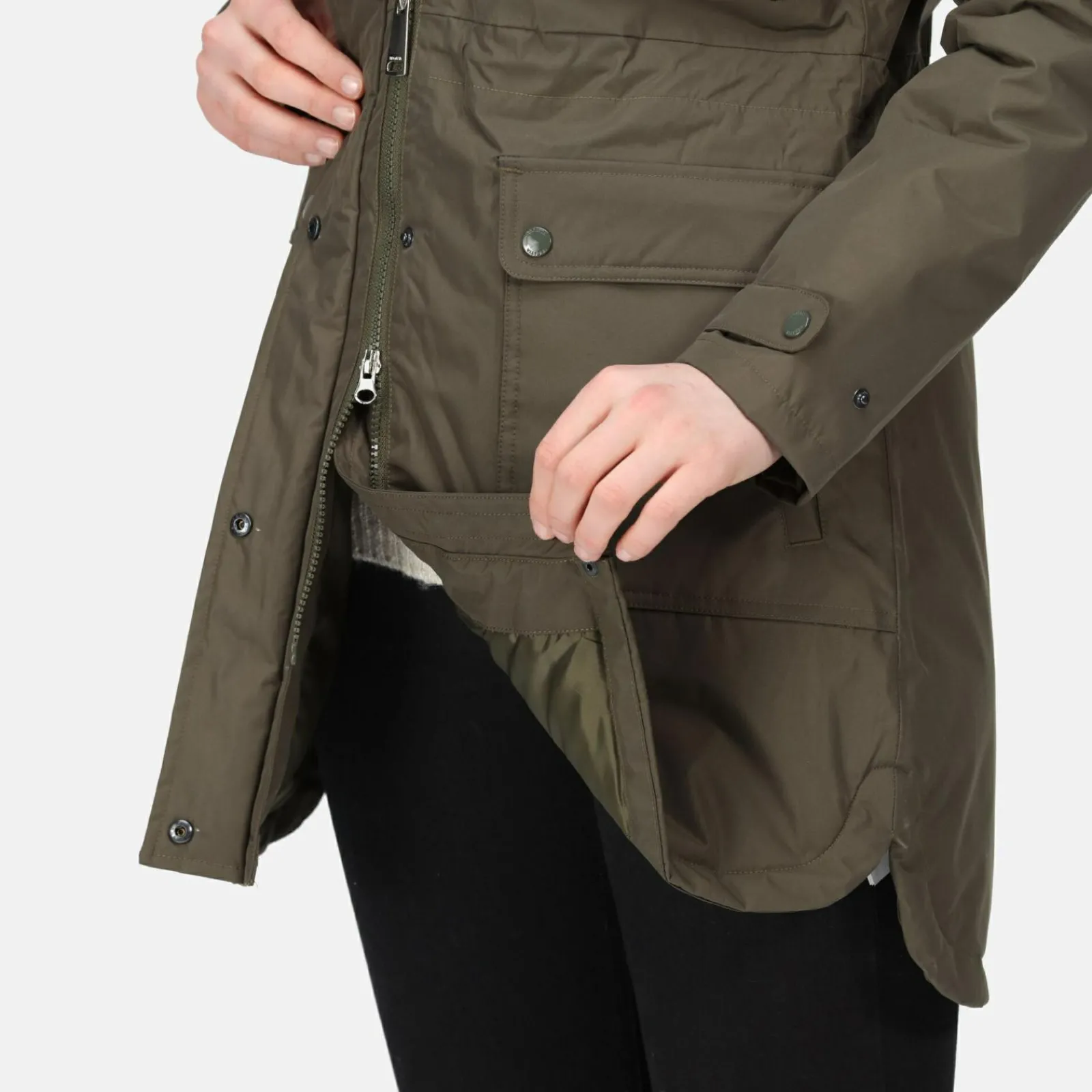 Regatta Sabinka Parka avec bordure en fausse fourrure pour femme |<Femme Parkas|Vestes Chaudes