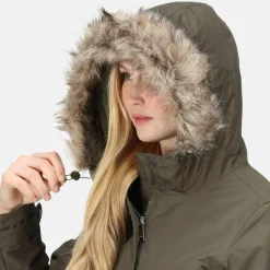 Regatta Sabinka Parka avec bordure en fausse fourrure pour femme |<Femme Parkas|Vestes Chaudes