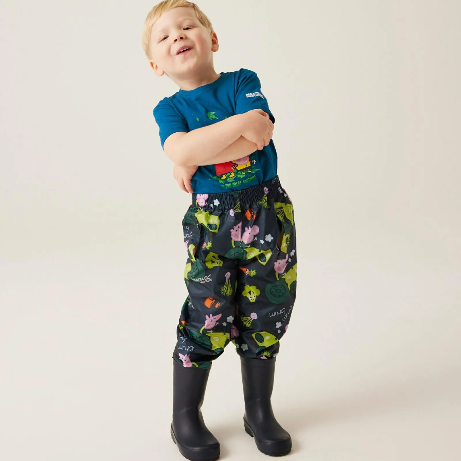 Regatta Surpantalon Junior imperméable avec design Peppa Pig Pack-It |<Enfant Petits Aventuriers|Peppa Pig