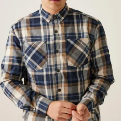 Regatta Thamos Homme Chemise à carreaux doublée polaire à manches longues |<Homme/Femme Chemises