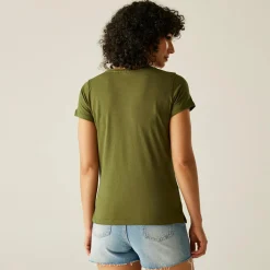Regatta T-shirt à col en V Elkie pour femme |<Femme T-Shirts