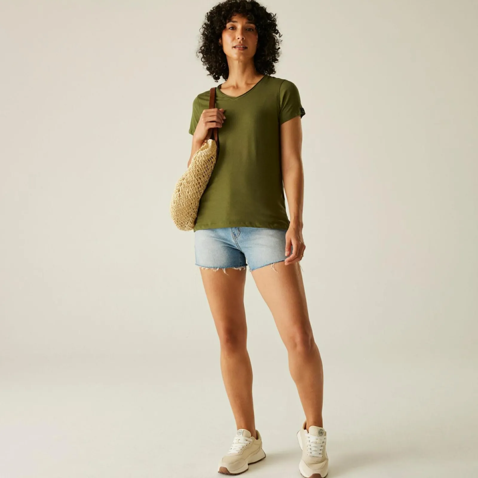 Regatta T-shirt à col en V Elkie pour femme |<Femme T-Shirts