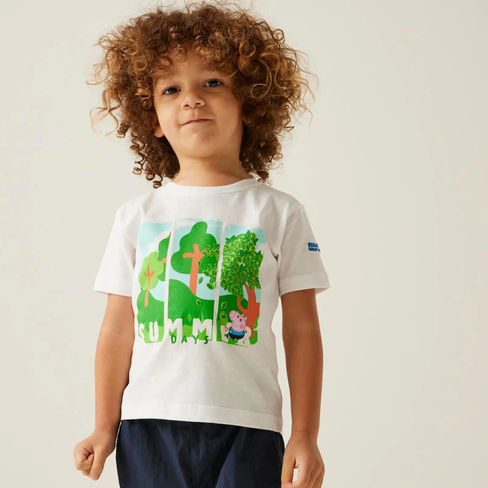 Regatta T-shirt Junior manches courtes avec imprimés design Peppa Pig |<Enfant Petits Aventuriers|Peppa Pig