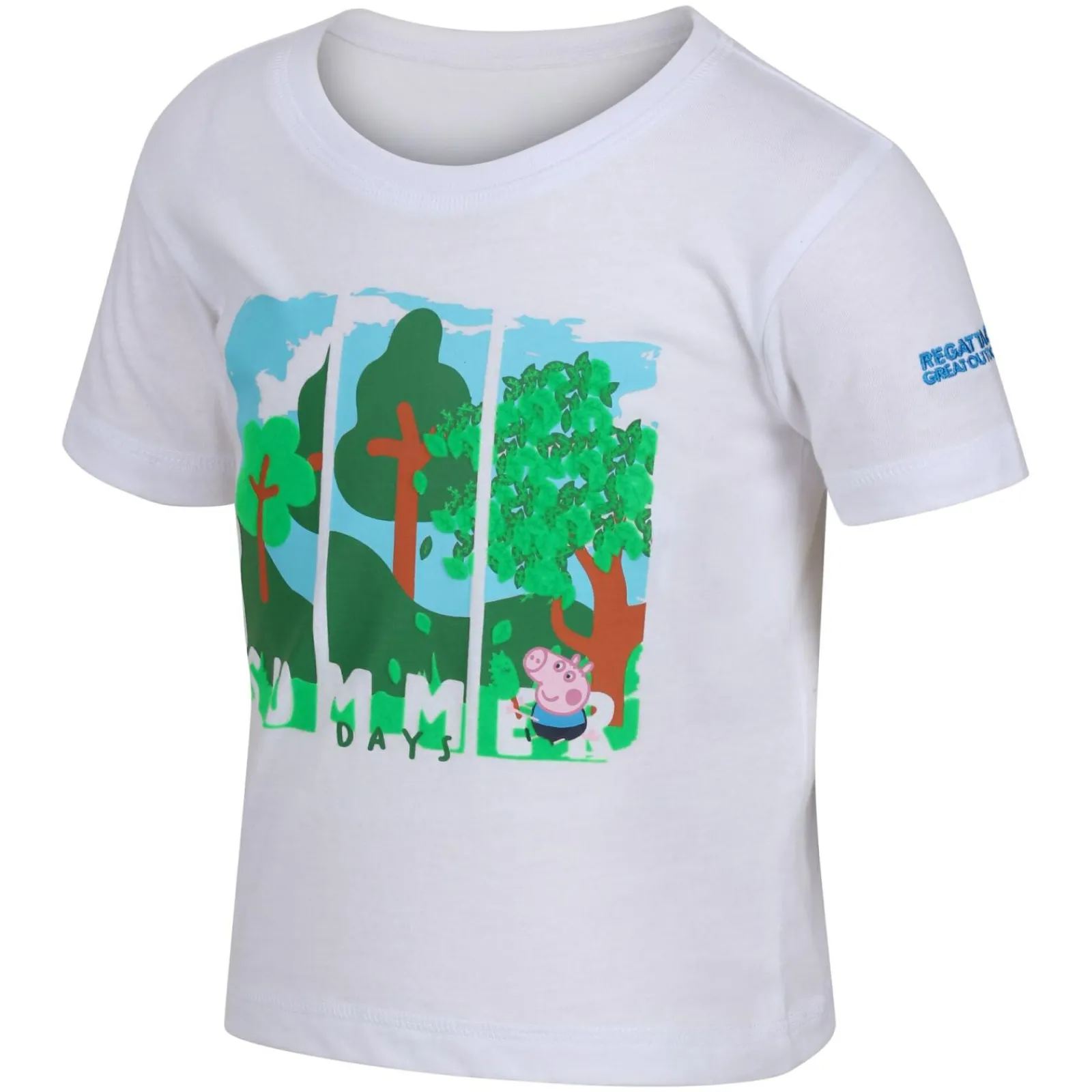 Regatta T-shirt Junior manches courtes avec imprimés design Peppa Pig |<Enfant Petits Aventuriers|Peppa Pig
