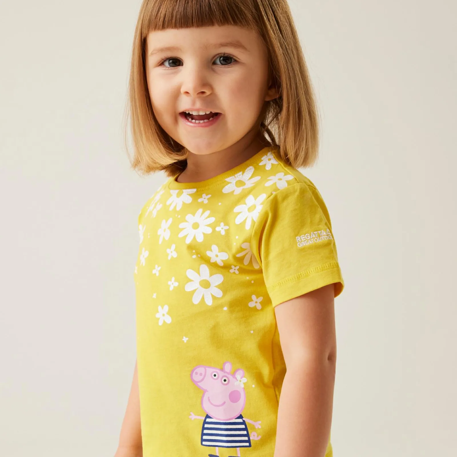 Regatta T-shirt Junior manches courtes avec imprimés design Peppa Pig |<Enfant Petits Aventuriers|Peppa Pig