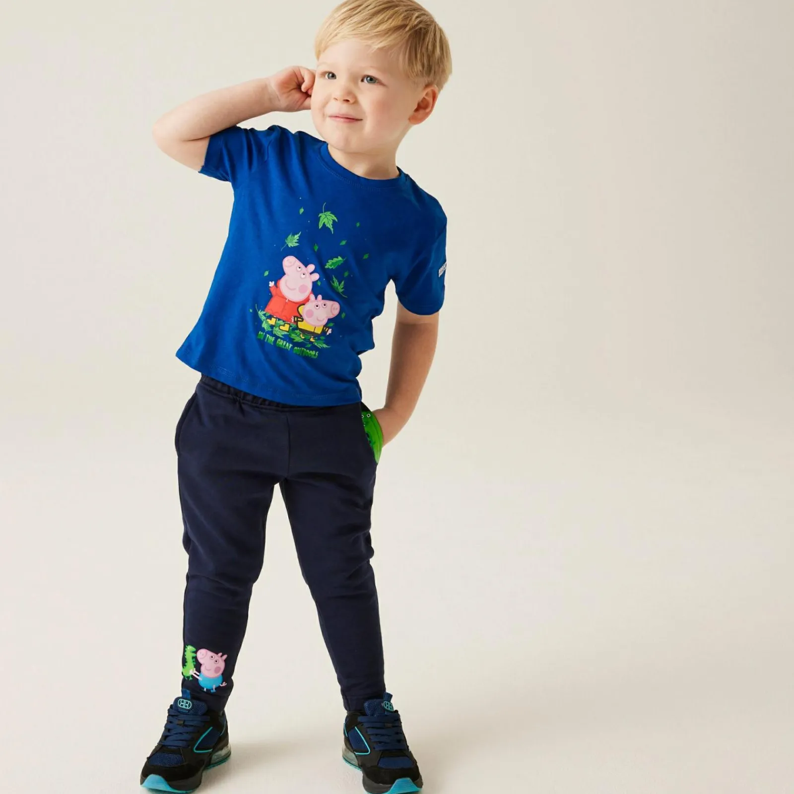 Regatta T-shirt Junior manches courtes avec imprimés design Peppa Pig |<Enfant Petits Aventuriers|Peppa Pig