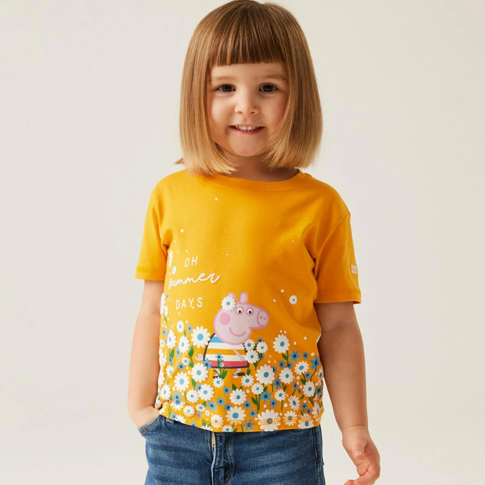 Regatta T-shirt Junior manches courtes avec imprimés design Peppa Pig |<Enfant Petits Aventuriers|Peppa Pig
