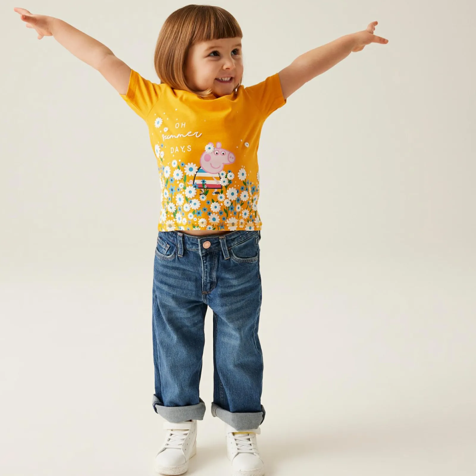 Regatta T-shirt Junior manches courtes avec imprimés design Peppa Pig |<Enfant Petits Aventuriers|Peppa Pig