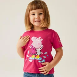 Regatta T-shirt Junior manches courtes avec imprimés design Peppa Pig |<Enfant Petits Aventuriers|Peppa Pig