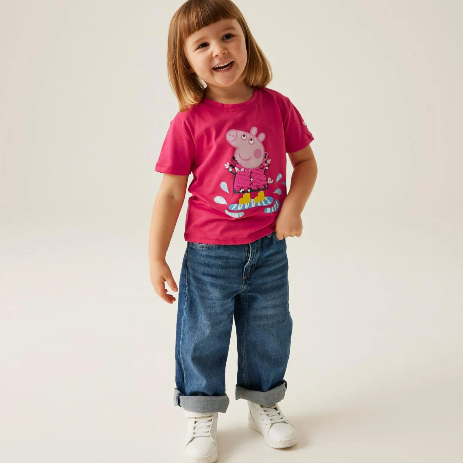 Regatta T-shirt Junior manches courtes avec imprimés design Peppa Pig |<Enfant Petits Aventuriers|Peppa Pig