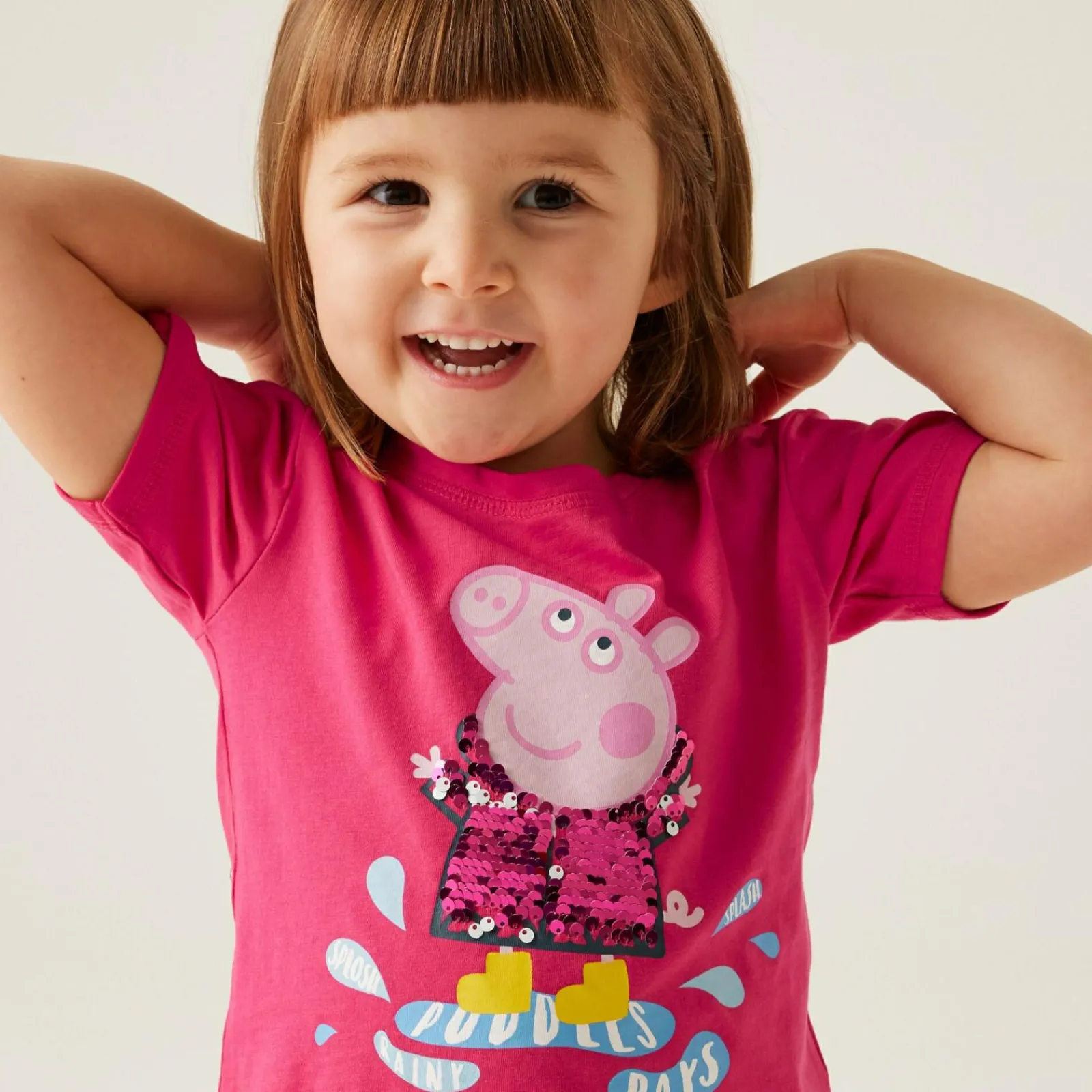 Regatta T-shirt Junior manches courtes avec imprimés design Peppa Pig |<Enfant Petits Aventuriers|Peppa Pig
