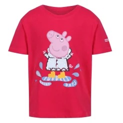 Regatta T-shirt Junior manches courtes avec imprimés design Peppa Pig |<Enfant Petits Aventuriers|Peppa Pig