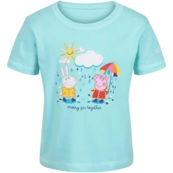 Regatta T-shirt Junior manches courtes avec imprimés design Peppa Pig |<Enfant Petits Aventuriers|Peppa Pig