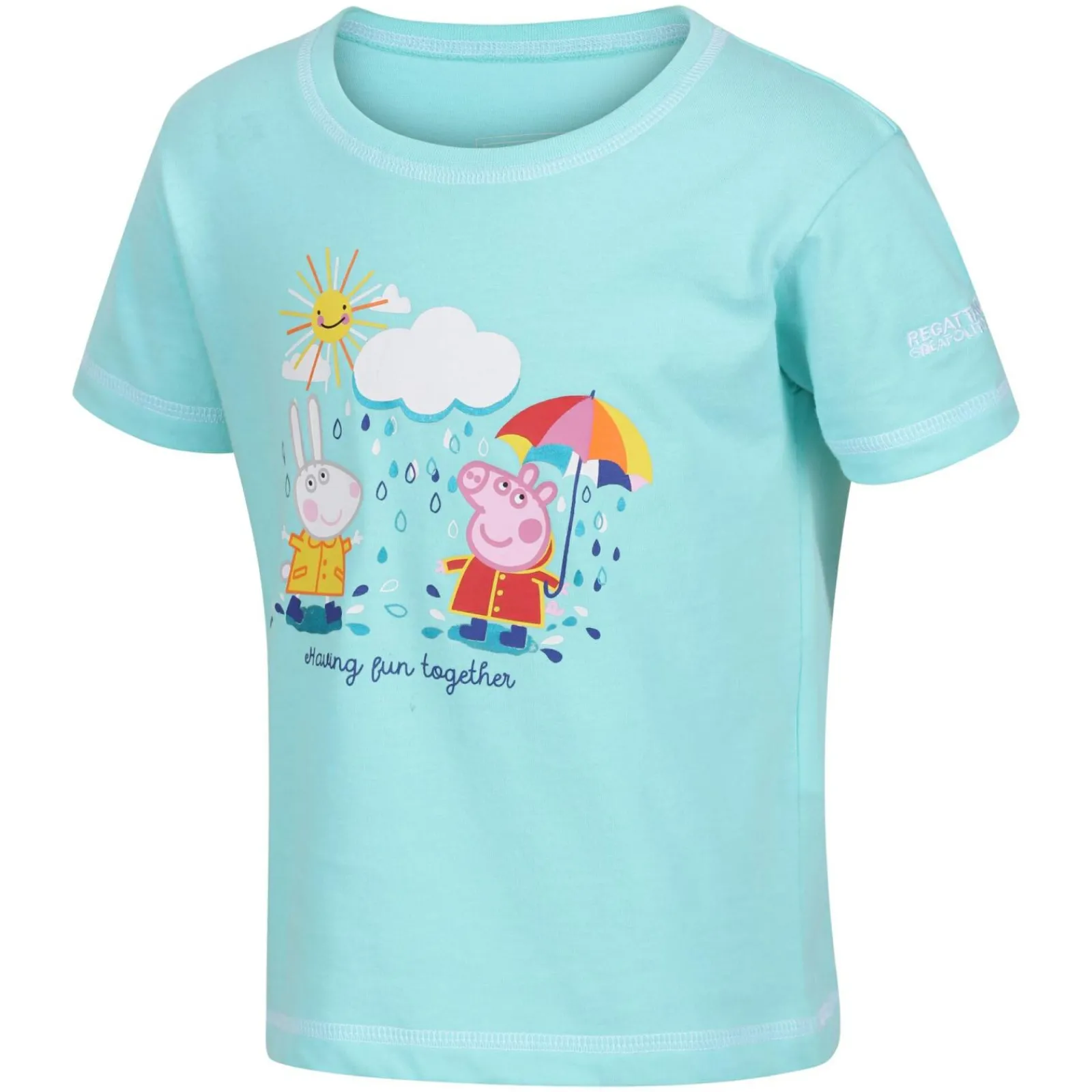 Regatta T-shirt Junior manches courtes avec imprimés design Peppa Pig |<Enfant Petits Aventuriers|Peppa Pig