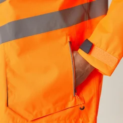 Regatta Veste à capuche haute-visibilité réfléchissante, imperméable et isolante Homme Hi-Vis |< Vestes & Manteaux|Vêtements Haute Visibilité