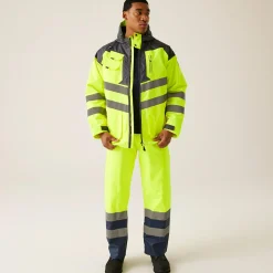 Regatta Veste à capuche haute-visibilité réfléchissante, imperméable et isolante Homme Hi-Vis |< Vestes & Manteaux|Vêtements Haute Visibilité