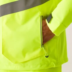 Regatta Veste à capuche haute-visibilité réfléchissante, imperméable et isolante Homme Hi-Vis |< Vestes & Manteaux|Vêtements Haute Visibilité