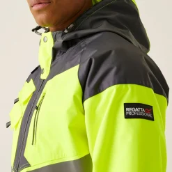 Regatta Veste à capuche haute-visibilité réfléchissante, imperméable et isolante Homme Hi-Vis |< Vestes & Manteaux|Vêtements Haute Visibilité