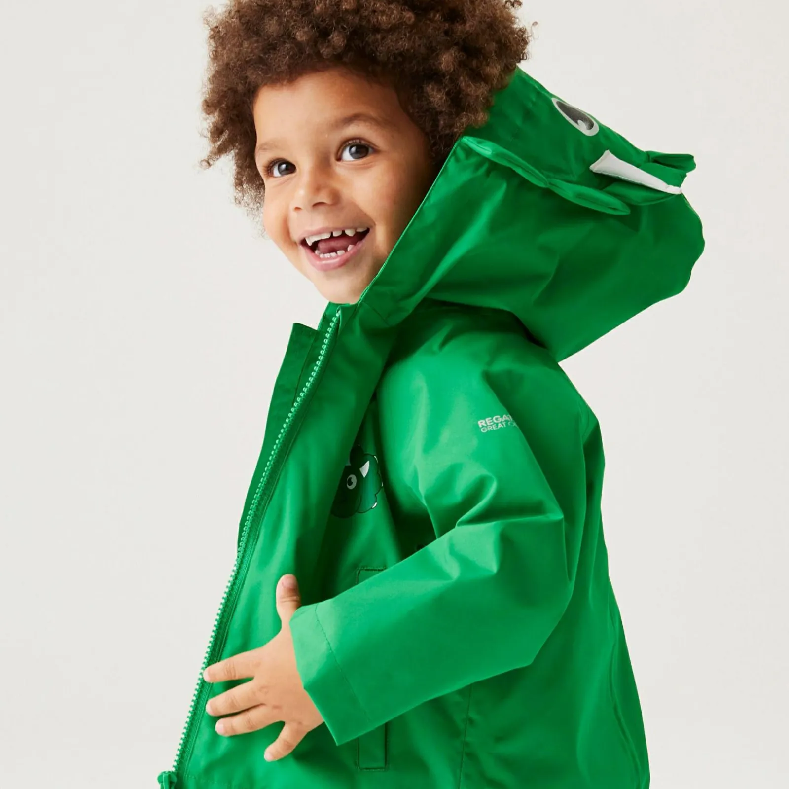 Regatta Veste à capuche Junior imperméable et légère avec imprimés animal |<Enfant Vêtements Garçon|Vestes Légères