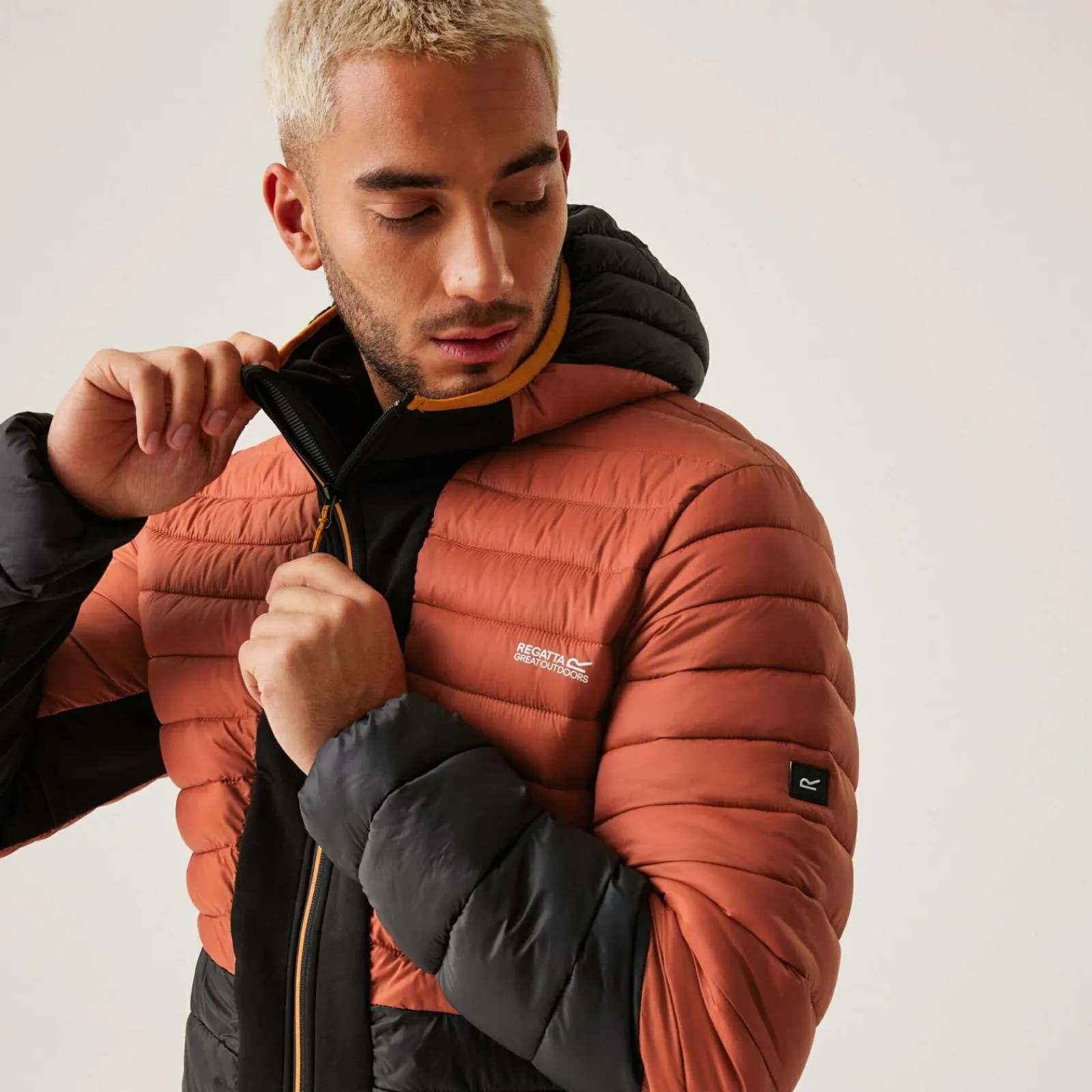 Regatta Veste à capuche Leedre Hybrid pour homme |<Homme Vestes Hybrides